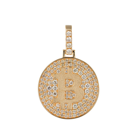 Diamond Bitcoin Pendant
