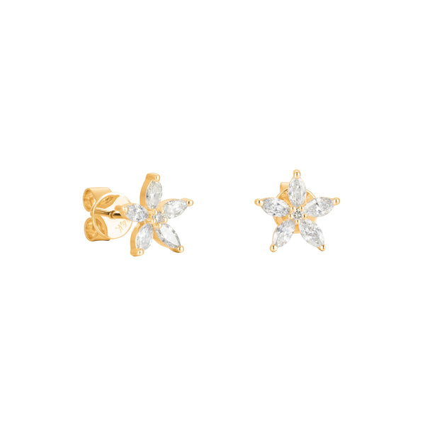 Marquise Star Diamond Earrings