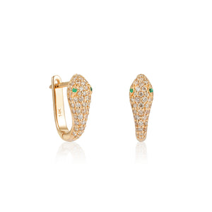 Diamond Serpent Earrings