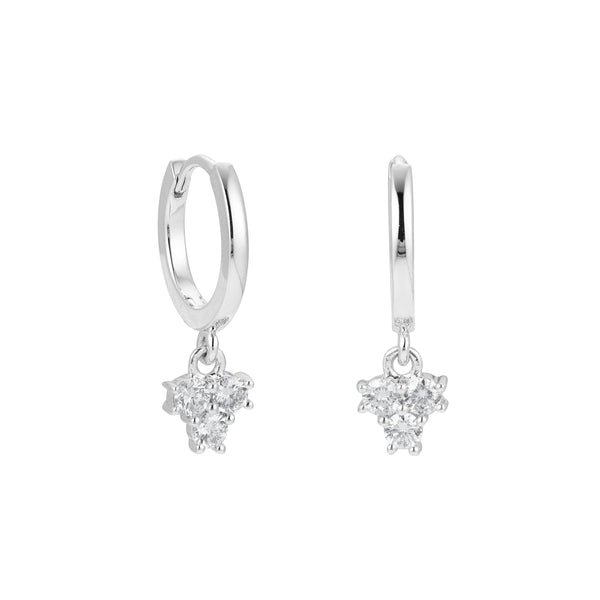 Shimmering Trio Diamond Earrings