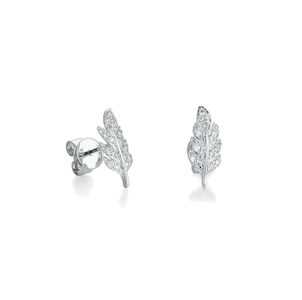 Leafy Diamond Earrings