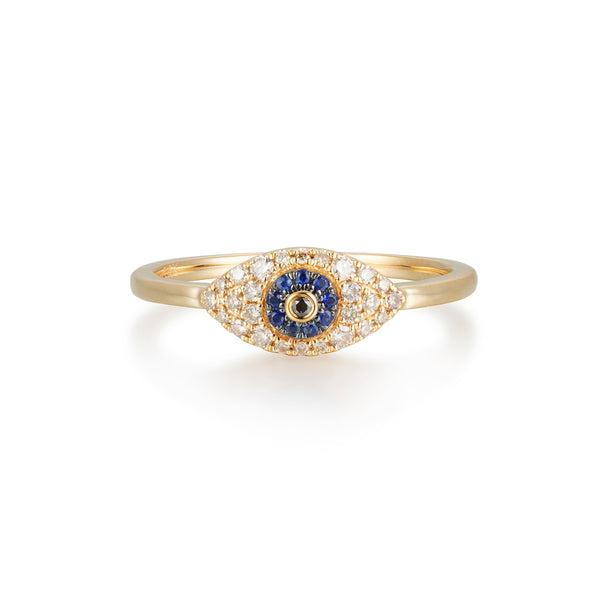 Marquise Evil Eye Diamond Ring